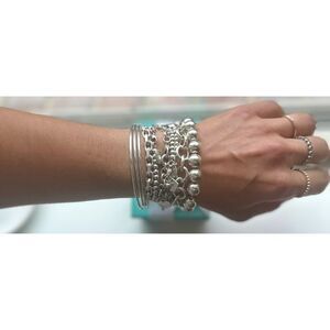 7.5" Tiffany & Co 10mm HardWear Ball Bracelet in Silver
